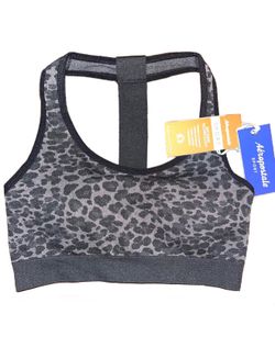 NWT Aéropostale Sport Leopard Print Racerback Sports Bra size L