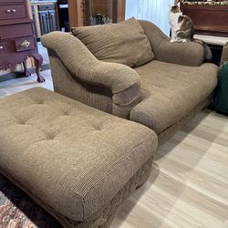 Large Armchair and Ottoman