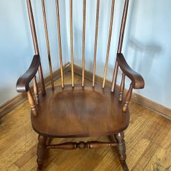 Vintage 1972 Kamman’s Windsor Spindle Back Rocking Chair