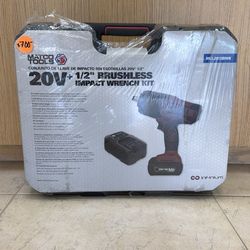 MATCO TOOLS 20V+ 1/2” BRUSHLESS IMPACT WRENCH KIT