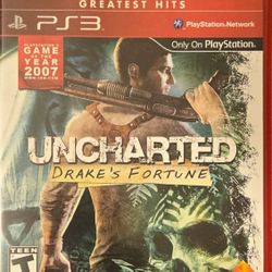 PS3 Uncharted Drake's Fortune Video Game