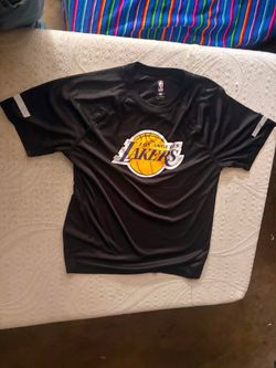 Lakers black t shirt performance