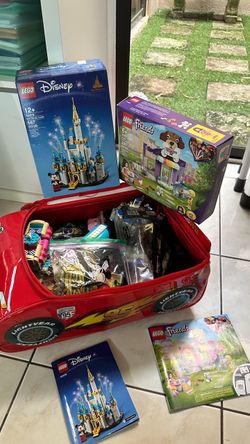 Lot of Legos in Disney cars carry-on