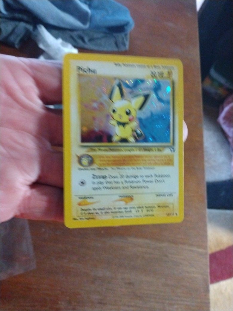 Updated 04/11/22
NEO Genesis Pichu 1st edition 12/111 holo
$