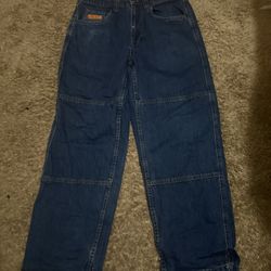 Cargo Empyrs Dark Blue Size 30 Cuts On Bottom 