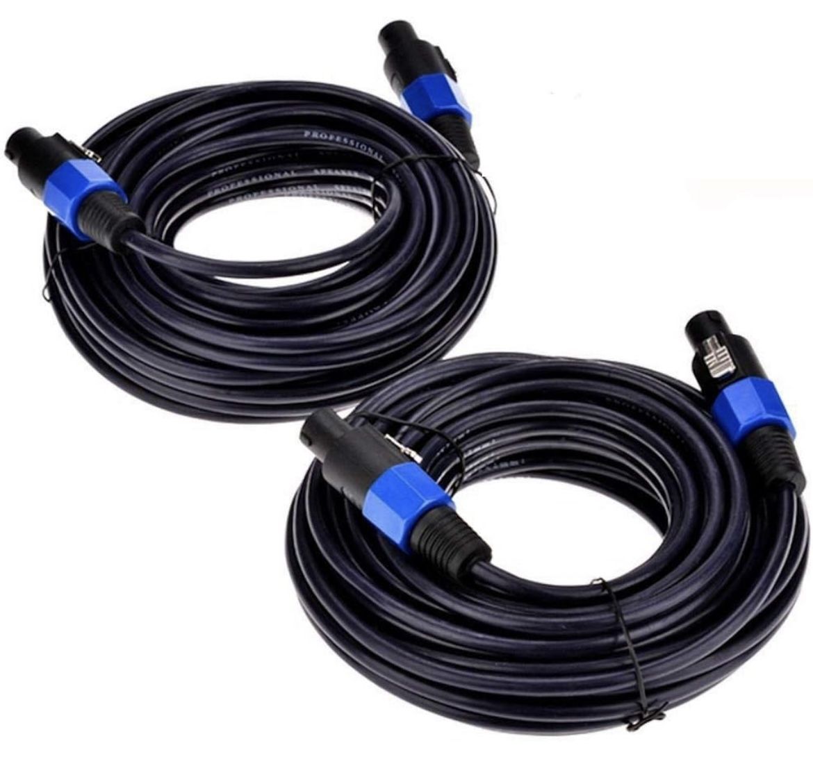 2Pack 200 ft Male Speakon to Speakon Cables For Sale $46.00 50%+ OFF Retail $92.99 NEW IN BOX