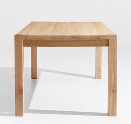 Solid Wood Dining Table Natural Oak and bench