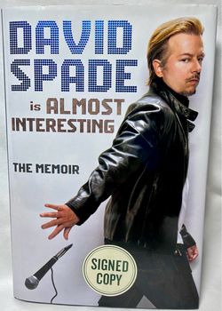 David Spade ALMOST INTERESTING Signed 1st Edition - Factory Misbind Error (2015)