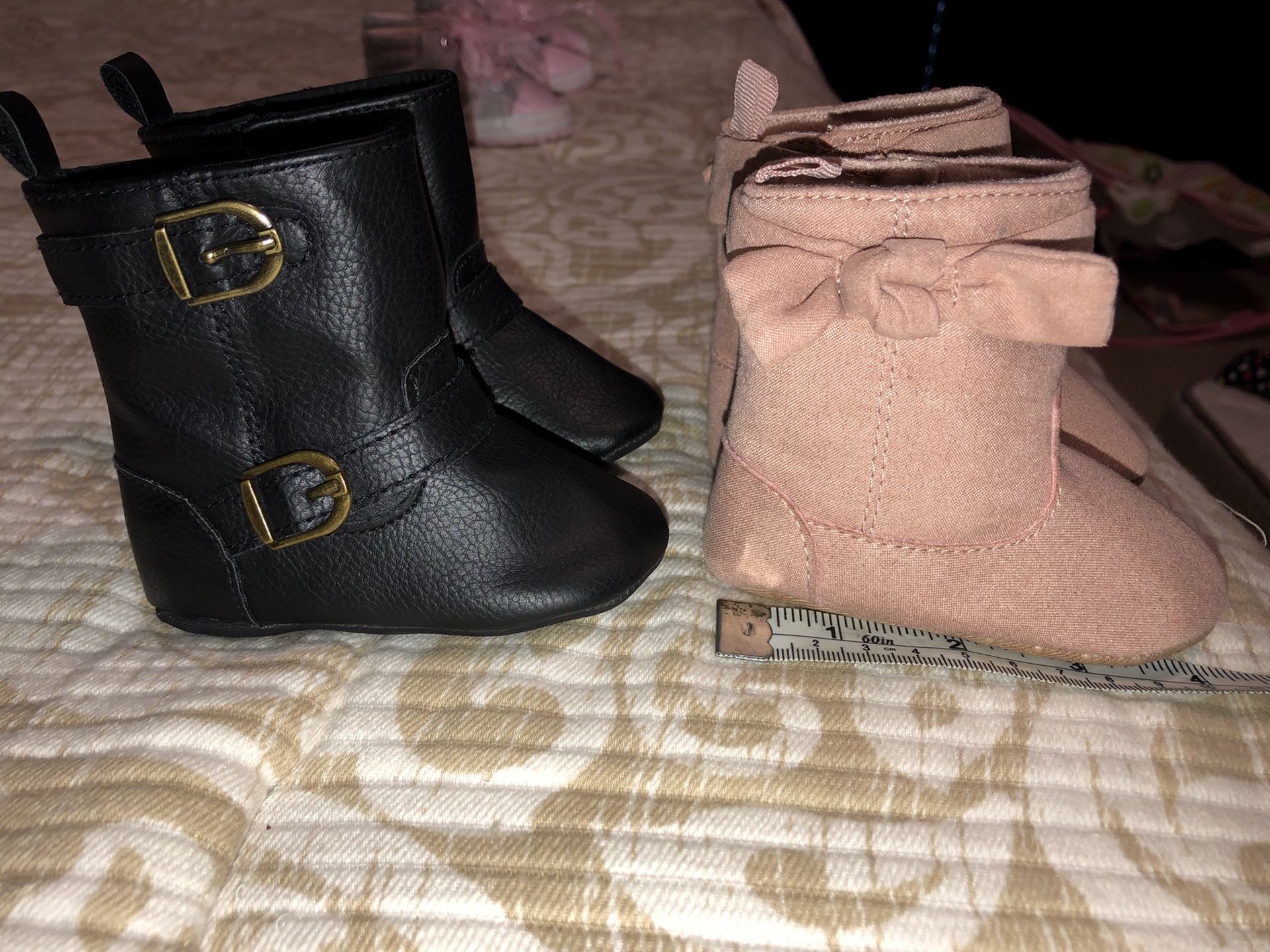 3-6 month baby girls boots/shoes