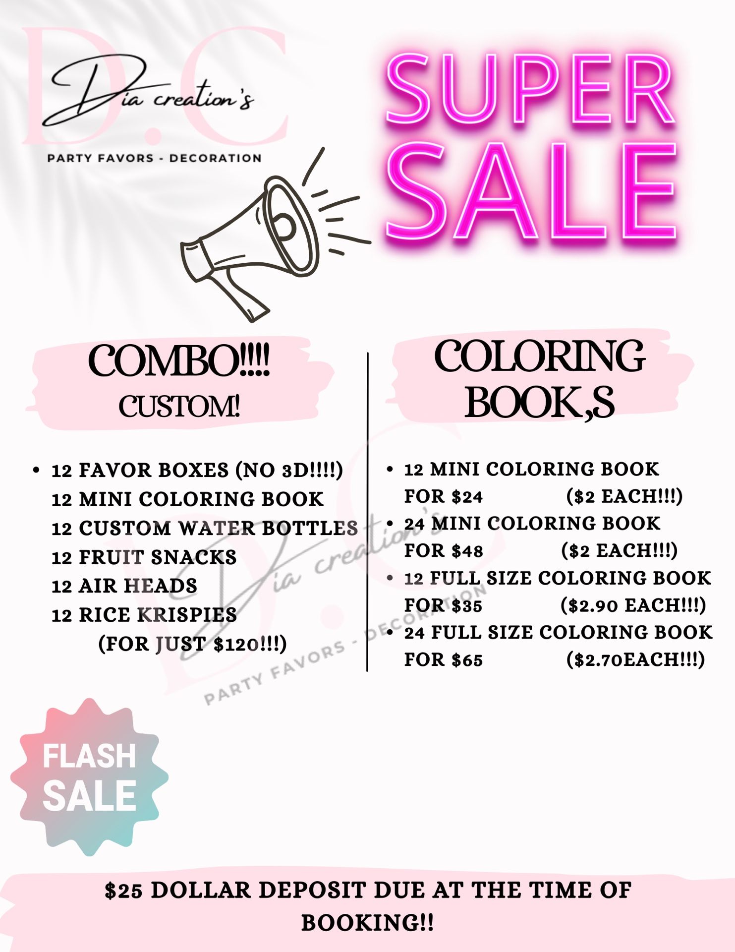 Party Favors SALE!!!