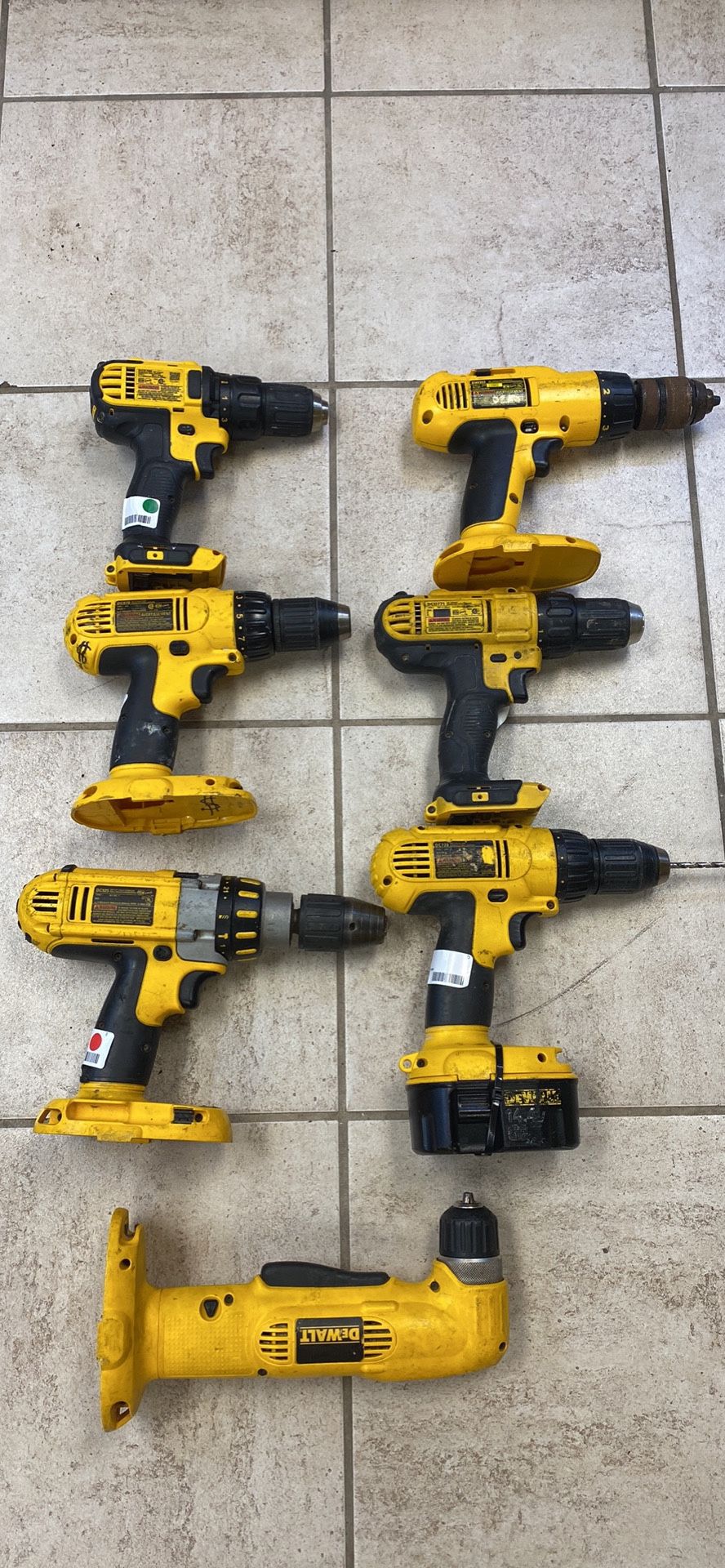 Dewalt Drills All Good Condition And Work Very Well Used #1009136-5