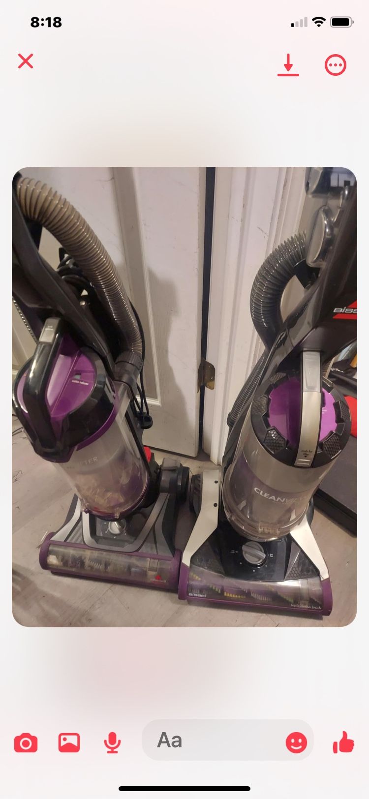 Vaccum Cleaner $25 Each