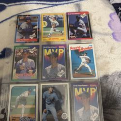 Orel Hershshier  Cards 