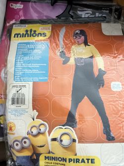 Minion Pirate Child Costume Large