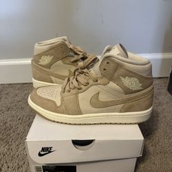 W Air Jordan 1 Mid Se Legend Light Brown 
