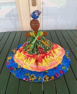 Brand new St Maarten Caribbean Reversible Doll