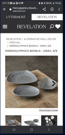 Uttermost Bowls. 5 Pieces