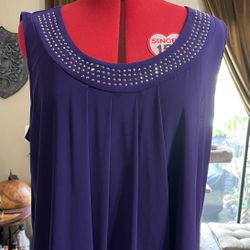 Deep Purple Dressy Blouse 