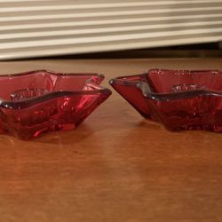 Red Star Candle Holders