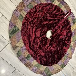 Velvet Christmas Tree Skirt 