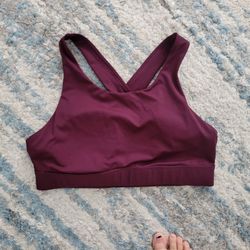 Purple Fabletics Sports Bra