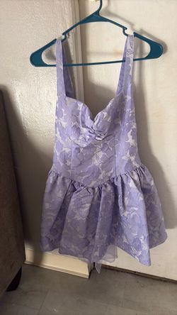 mini purple dress