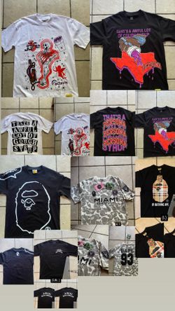 amiri,bape,awful lotta cough syrup