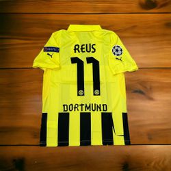 Borussia Dortmund 11/12 Final’s UCL Marco Reus #11 Yellow Soccer Jersey Retro