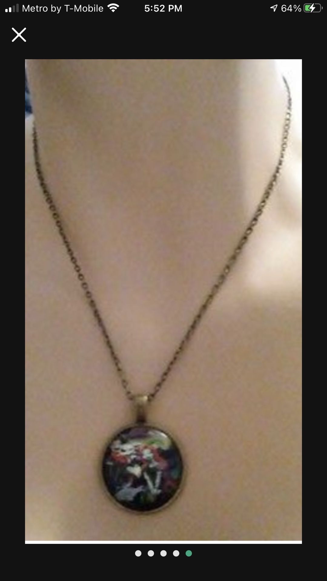 Nightmare Before Christmas Tibetan Silver Necklace