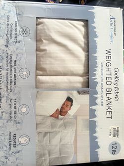 Cooling fabric weighted blanket 12lb