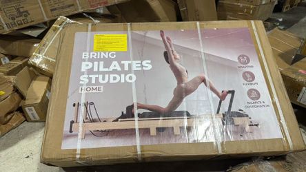 ❤️‍🔥 Pilates Reformer, PAETA 92" Wooden Pilates Reformer Machine with Springs