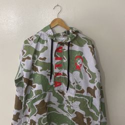 Art For Villains Poncho Green Camouflage