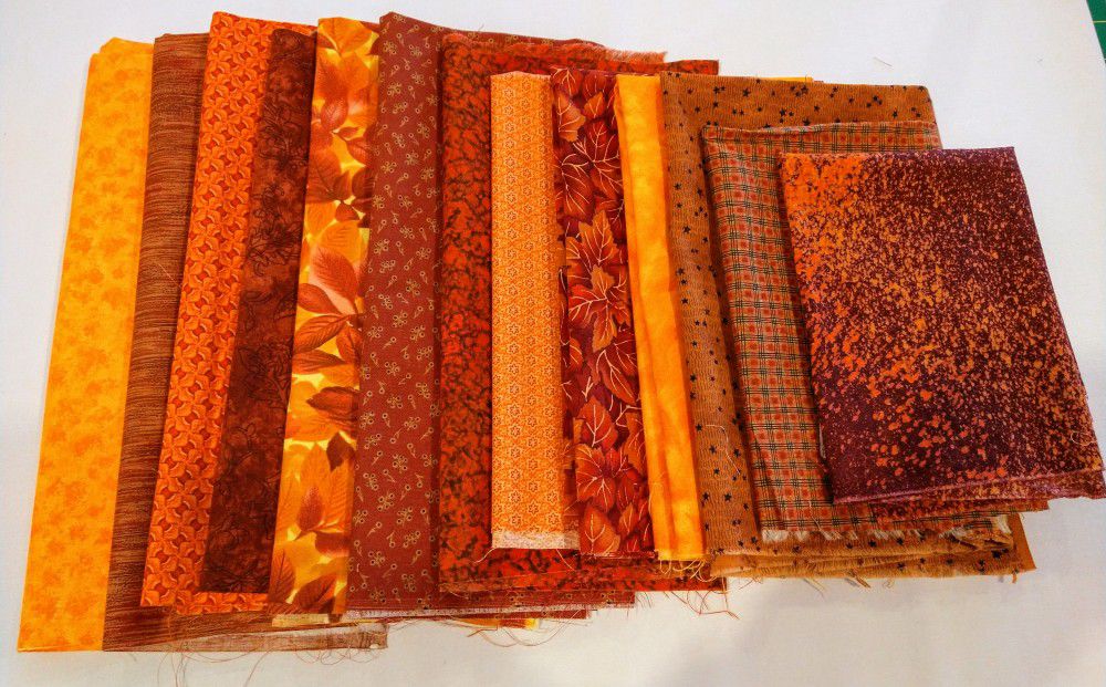 Quilt Fabric--2 7/8+ yds Orange Bundle 1