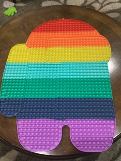 extra large amoung Us Rainbow pop it