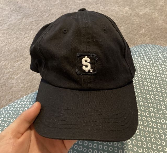 Supreme Dollar Patch 6 Panel Black Cap/hat