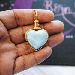 Larimar Heart Pendant