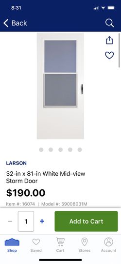 Screen Door - Storm Door 32x81