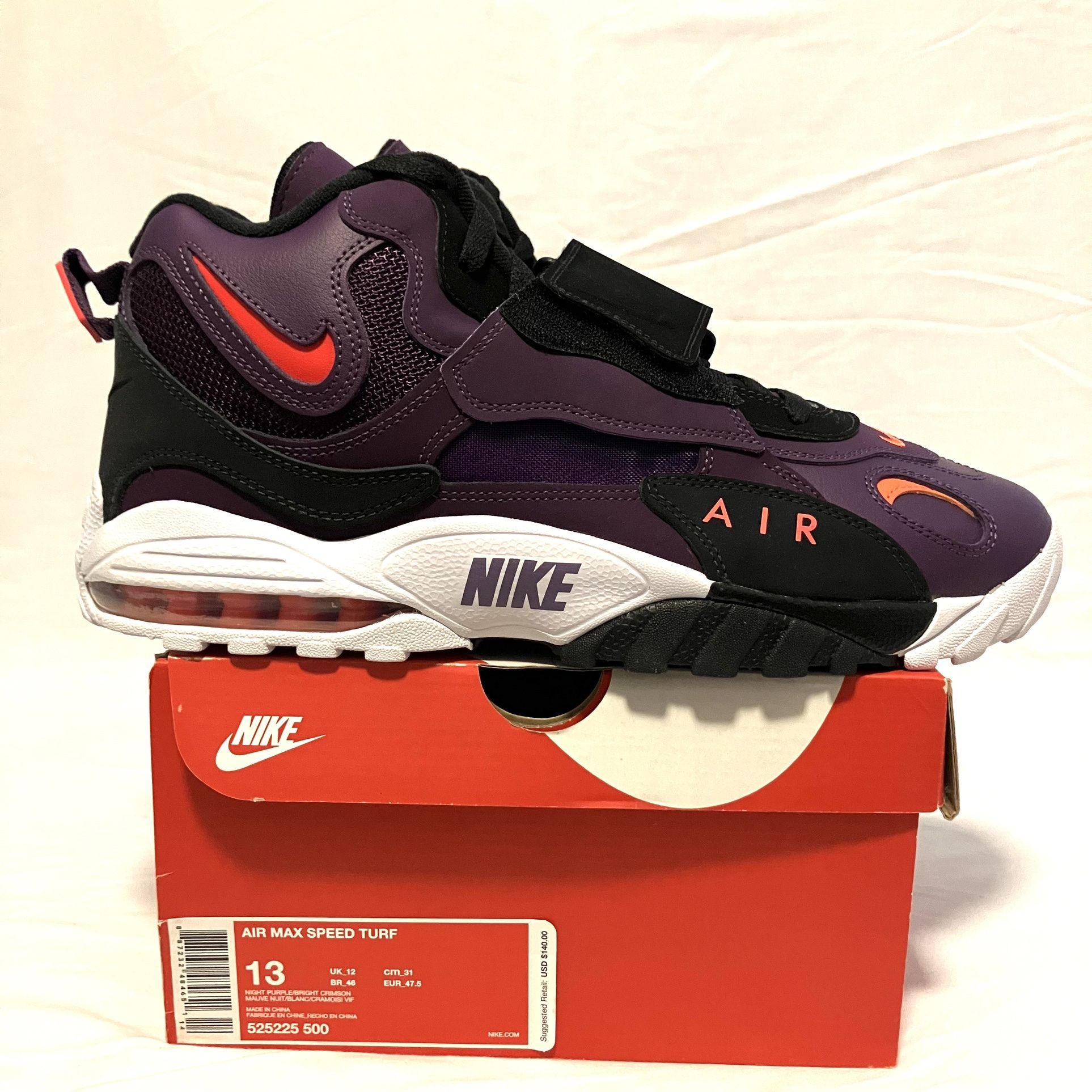Size 13 Mens Nike Air Max Speed Turf Night Purple 525225 500 for Sale in Los Angeles CA OfferUp