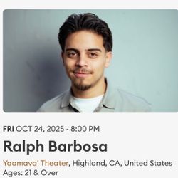 Ralph Barbosa Live In Concert 21 & Over