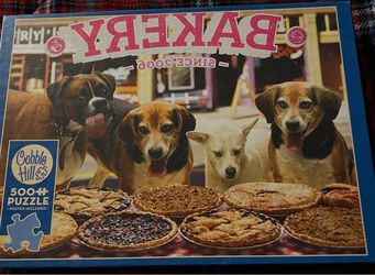 500 Puzzle Larger Pieces Complete with Poster bagged  Cobblehill