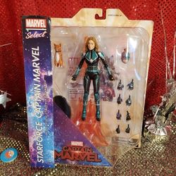 Capt. Marvel Select Action Figure New, Never Opened Box. 