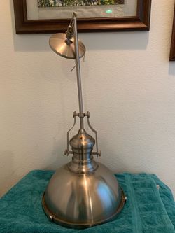 Kitchen Pendant Light - Brushed Nickel Silver