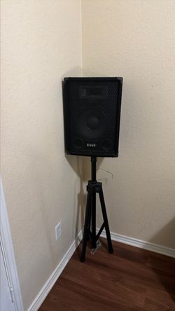 Two sets of speakers