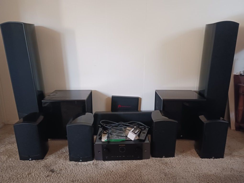 Aperion Verus 2 Grand Audio System W/ Marantz AV Audion Receiver 