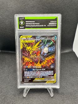 Pokémon Moltres & Zapdos & Articuno GX Full Art SM210 Degree 9 Mint Graded Card