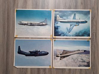 Vintage Aviation (Convair) Prints - Set of 4 for $5