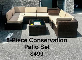 8 Piece Outdoor Patio Set