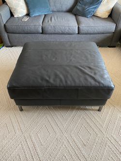 Leather Ottoman
