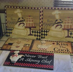 Chef Kitchen Wall Decor