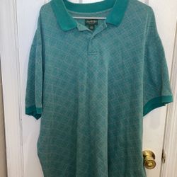 David Taylor teal short sleeved polo size XXL